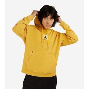 ✅Nike Jumpman Jordan Essential Pullover Yellow Hoodie Sz M FB7290-752